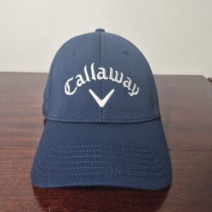 Callaway Golf Hat Cap Blue Adjustable OSFA Strap Back Breathable Embroidered